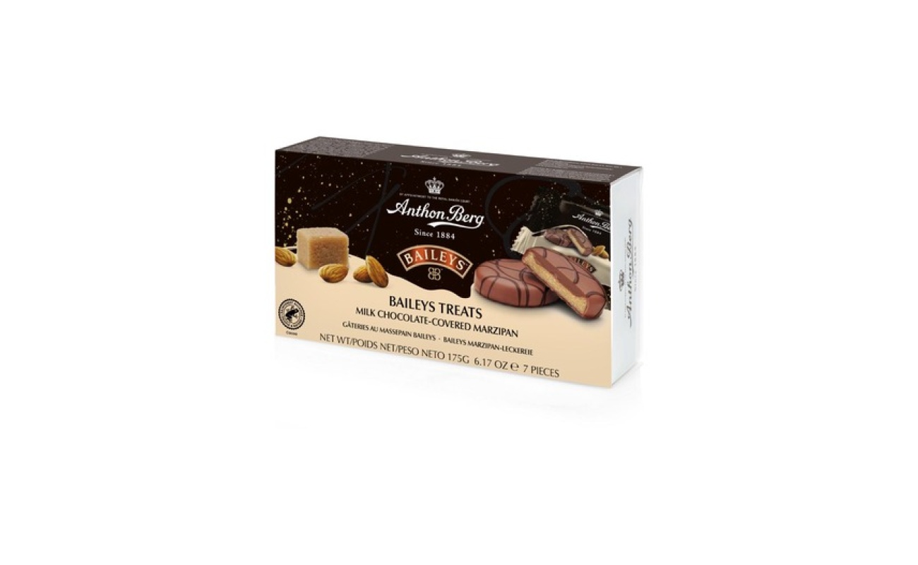 Anthon Berg Шоколадови бонбони Baileys с млечен шоколад и марципан 175г