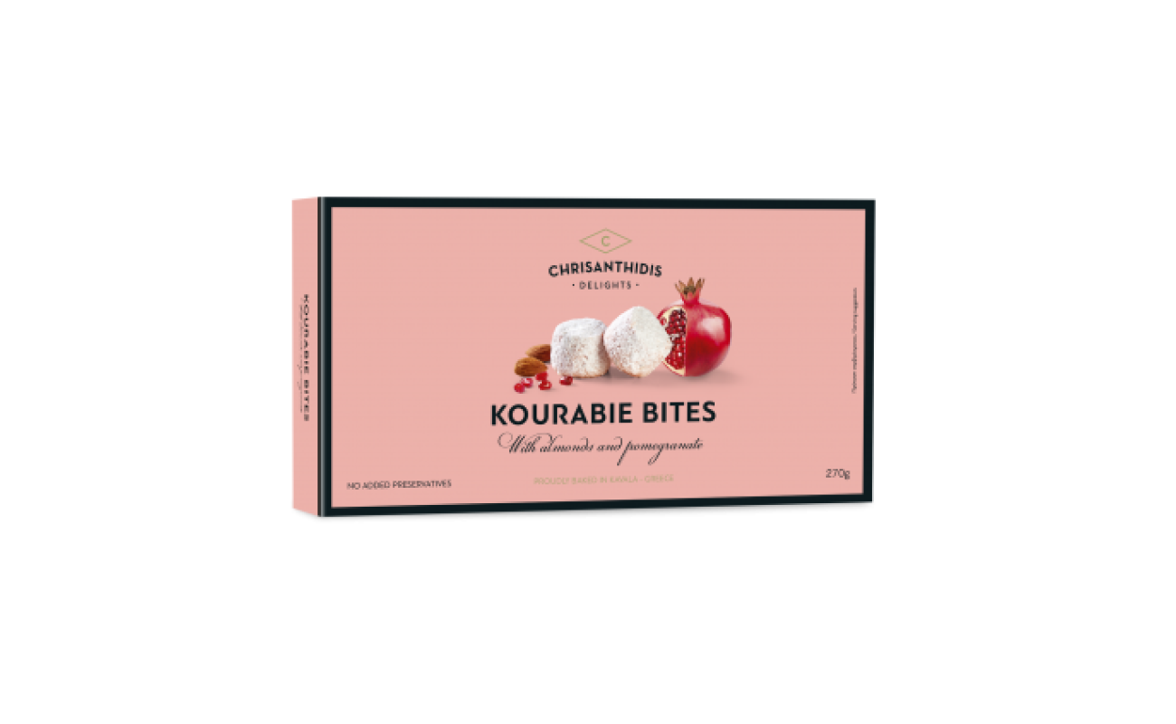 Chrisanthidis Kourabie Bites Almond & Pomegranate – 270