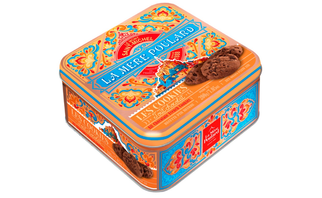 La Mère Poulard Les Cookies Tout Chocolat – Метална кутия 200 g