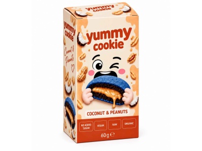 Yummy Cookie Coconut Peanut Box